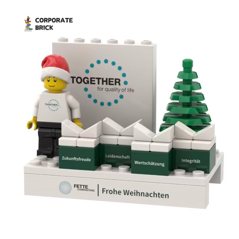 Customized Corporate Culture Christmas Building Block Gifts