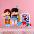 The Duo Project: Custom Couple Photo Brick Figures, Personalized Small Block DIY Building Toys