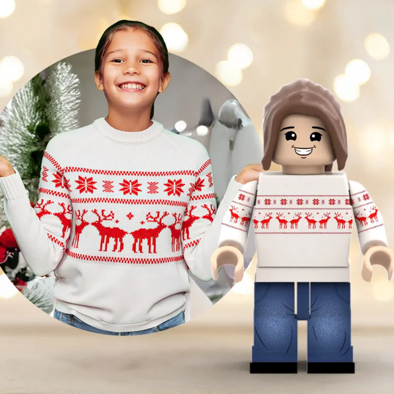 The Solo Project: Custom Full-Body Single-Person Brick Figure — Small-Particle Building Block Toy & Custom Set